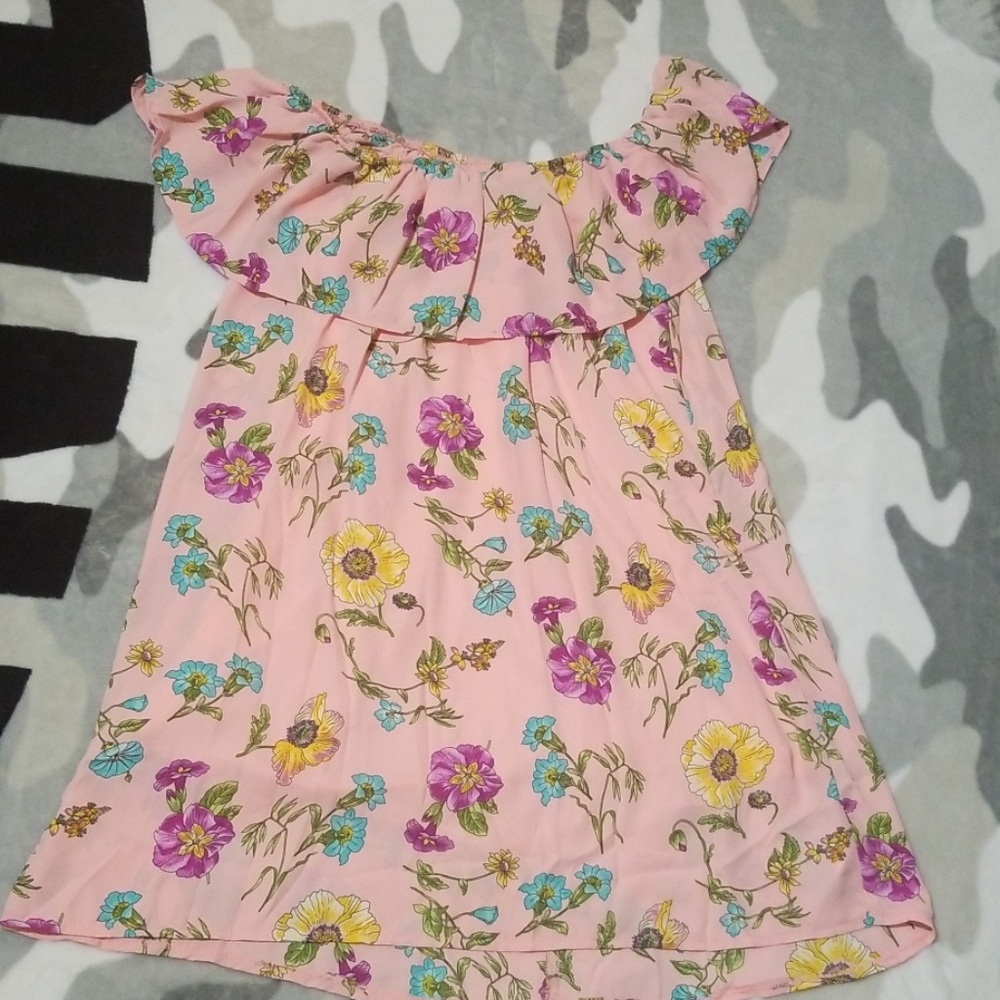 Stefano Di Roma Pink Mini Dress flowers - Picture 2 of 3
